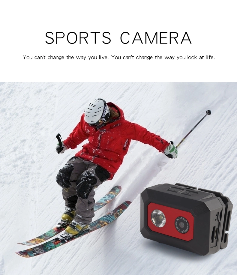 DV High-Definition Sports Camera with Headlights Adventure Night Patrol Maintenance Work Recorder Support Hidden TF Card 32g