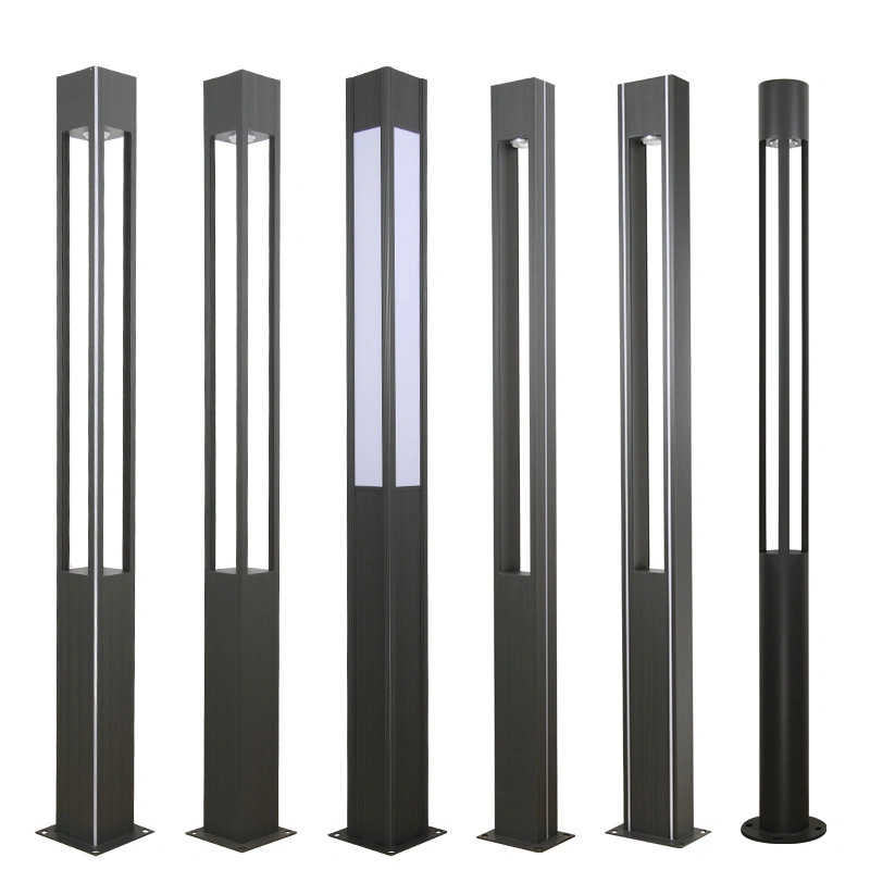 Modern Outdoor 3m 4m 6m Garden Pole Top Light Waterproof Aluminum LED Landscape Street Post Pole Bollard Light