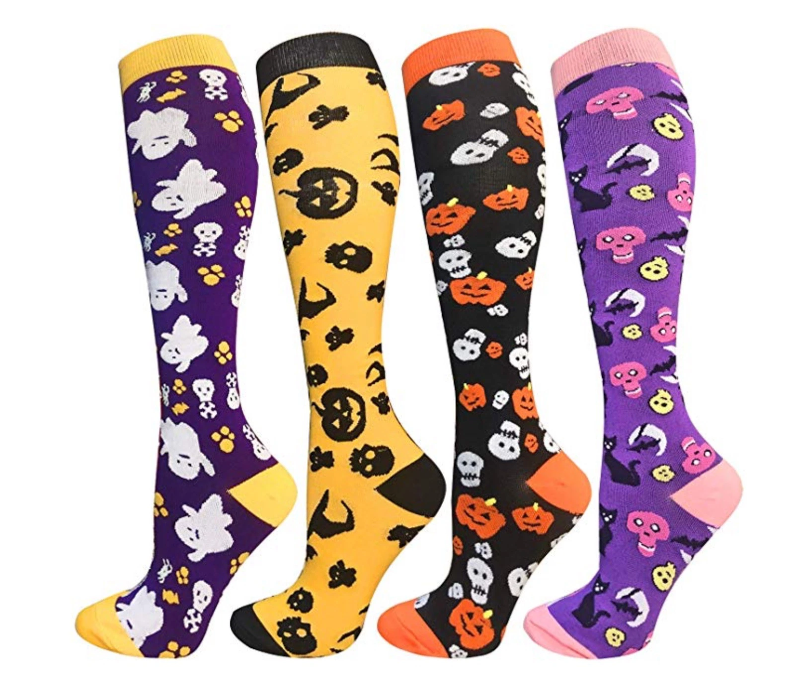 Chaussettes de sport à effet bouclé unisexe fait sur mesure Happy Socks &amp; bonneterie chaussettes de sport de compression personnalisées pour Femme