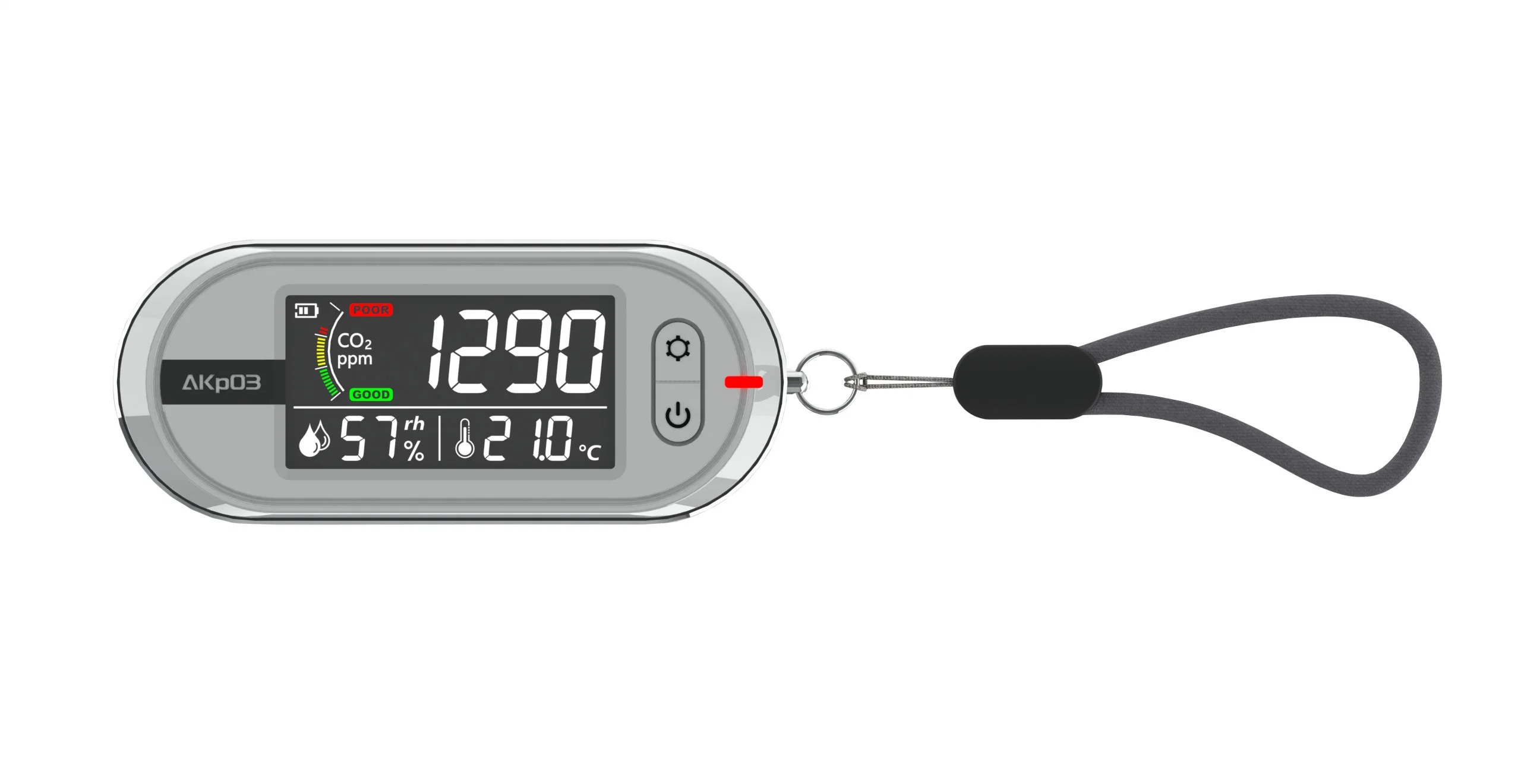 Analizador de dióxido de carbono portátil Monitor CO2 temperatura humedad CO2 sensor Mayorista