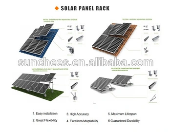 Solar Energy Power Equipment 1kw 2kw 3kw Solar for Home / Full Set 5kw Solar Kit System