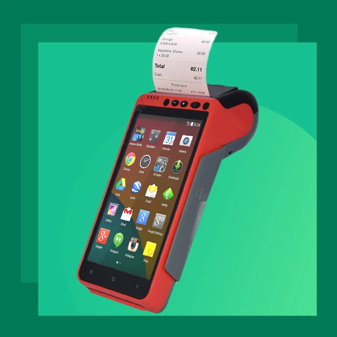 Портативный мобильный телефон "все в одном" сенсорный экран Android ручной POS-система с принтером (HCC-Z100)