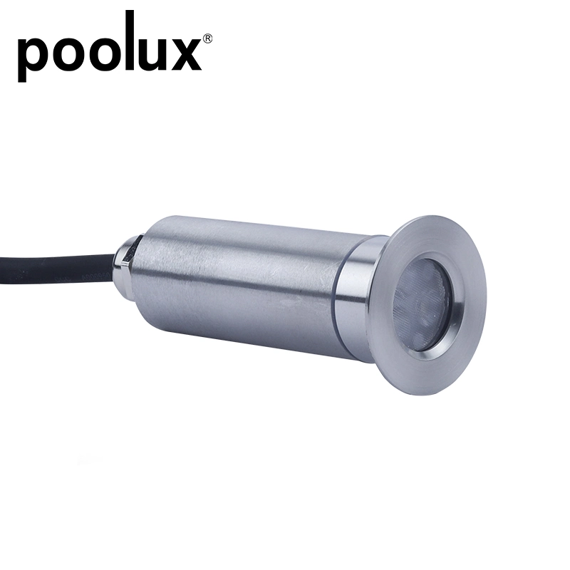 2022 Poolux IP68 Stainless Steel 12V DC Voltage Single Color/RGB Submersible LED Underwater Dock Light for Pool