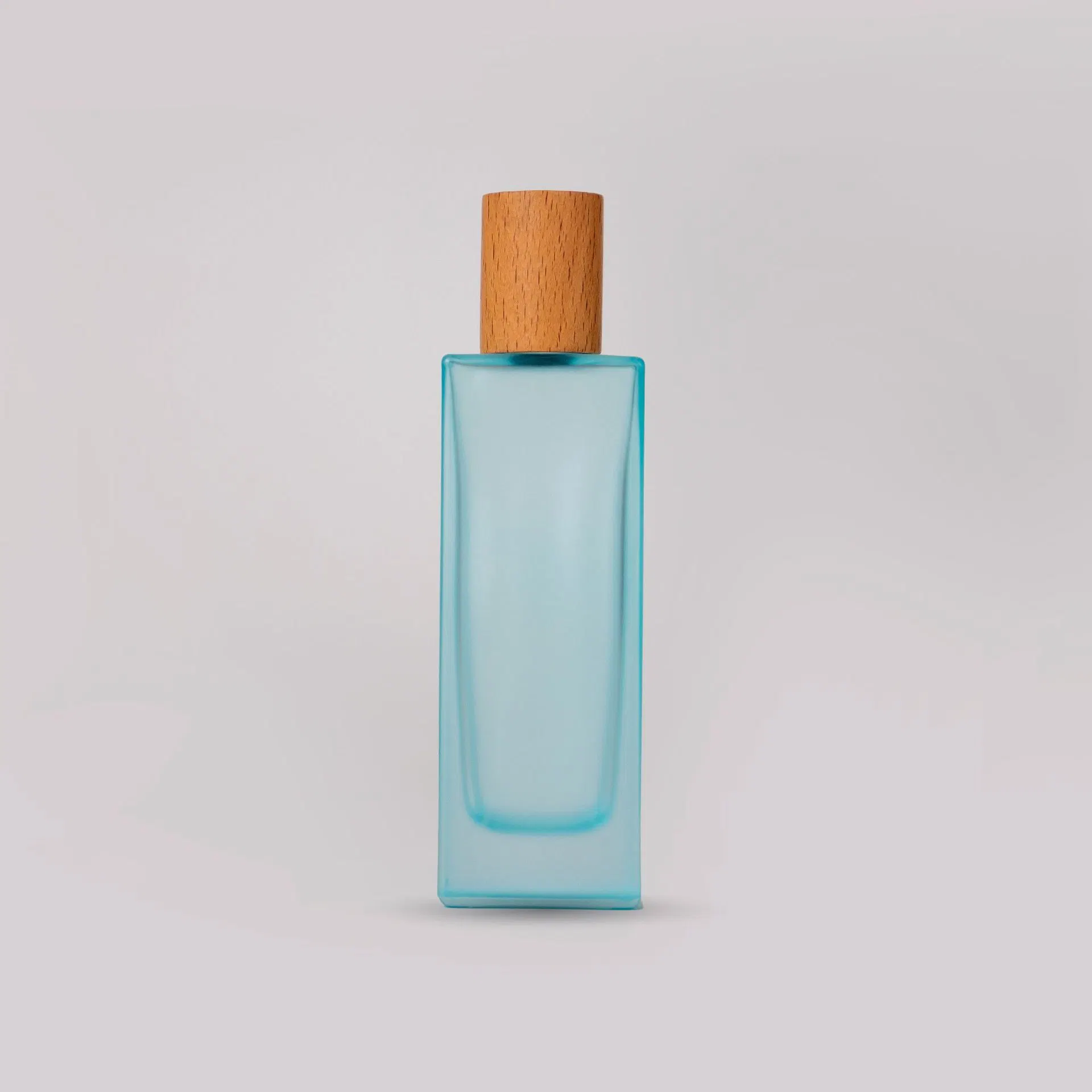 Wooden Cap Colorful Glass Perfume Bottle Thin Glass Water Spray Bottle Vials Empty Cosmetic Containers for Travel