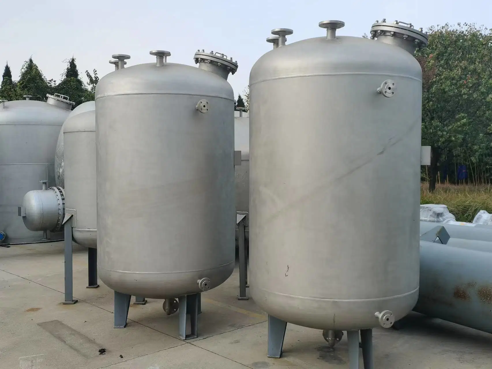 Stainless Steel Vertical Storage Tank Chemical and Pressure Storage Tank