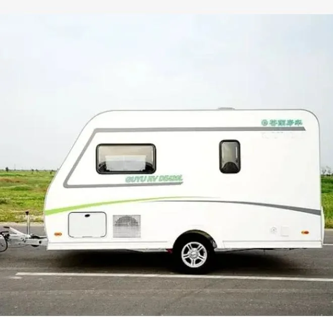 2022 Nouvelle Fiberglass Mobile Caravans remorque de camping avec douche et Toilettes