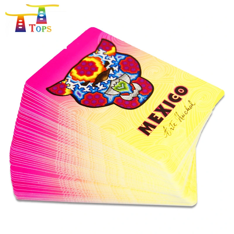 Familienspiel vorne und hinten beidseitig bedruckte Holder Box Logo Paper Poker Karten