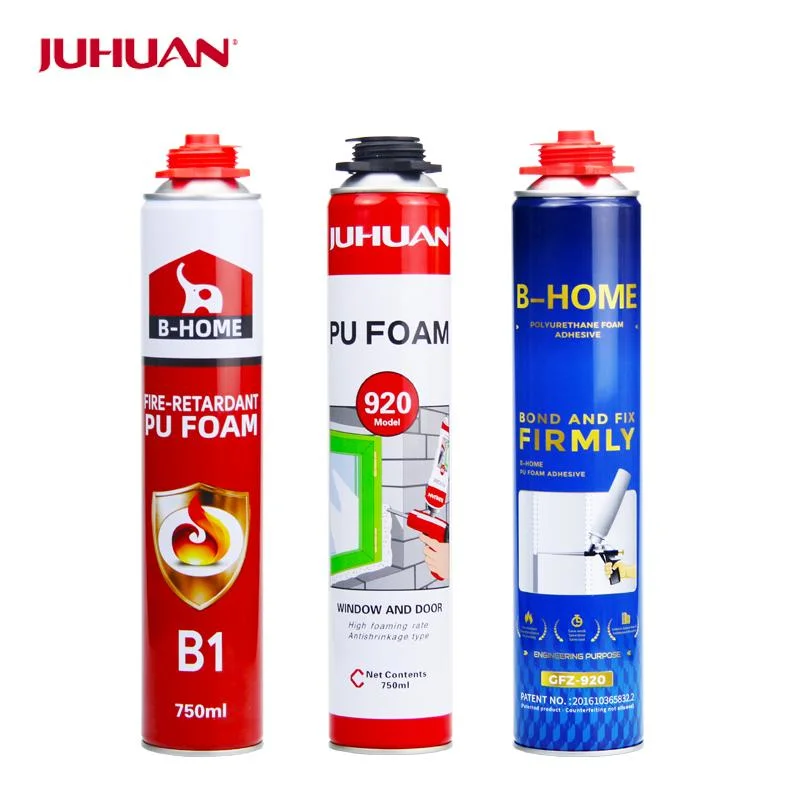 Juhuan-Great Price B3 Fire Retardant	Fireproof Polyurethane Foam Insulation for Fixing Hole