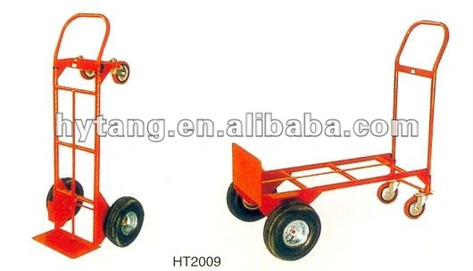 Ht2009 Multi Purpose Industrial Metal Logistic Hand Cart Transport Hand Trolley for Loading