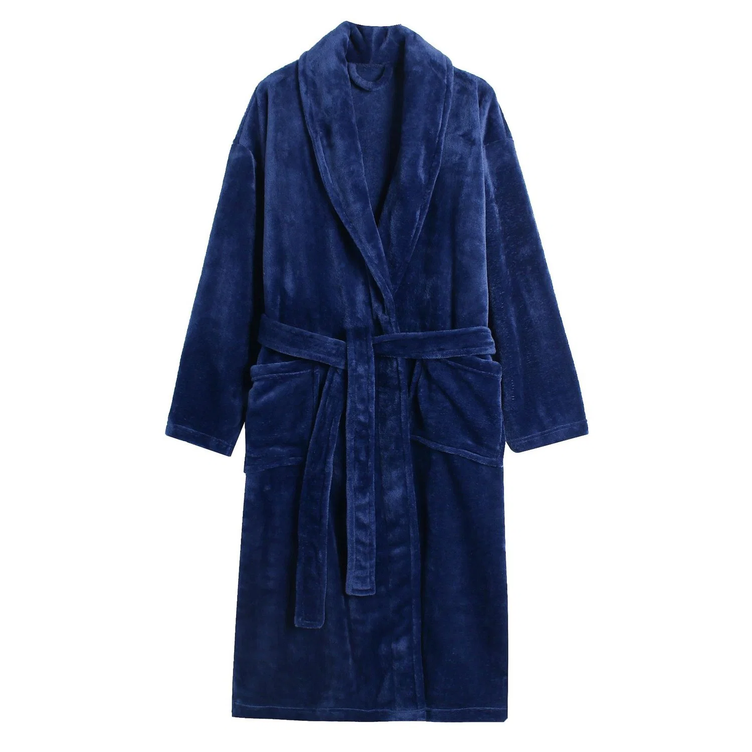 Robe d'hiver polaire en peluche de flanelle chaud cheveux longs Shaggy SPA Robe de peignoirs de bain