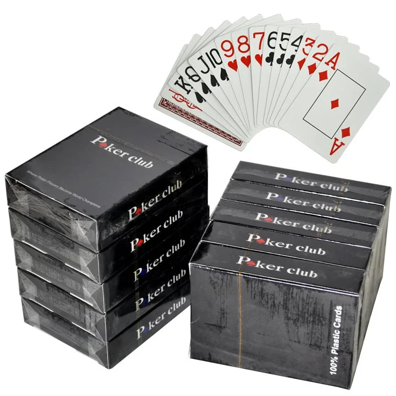 Club de Poker Personnalisé 100% Nouvelles Cartes à Jouer en PVC/Plastique