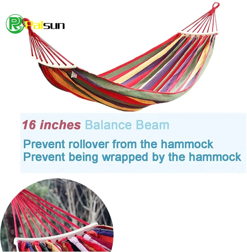 Hammock Camping Survival Swing Sleeping Bed for 2 Person Hunting Travel Indoor Garden Hammocks Bed