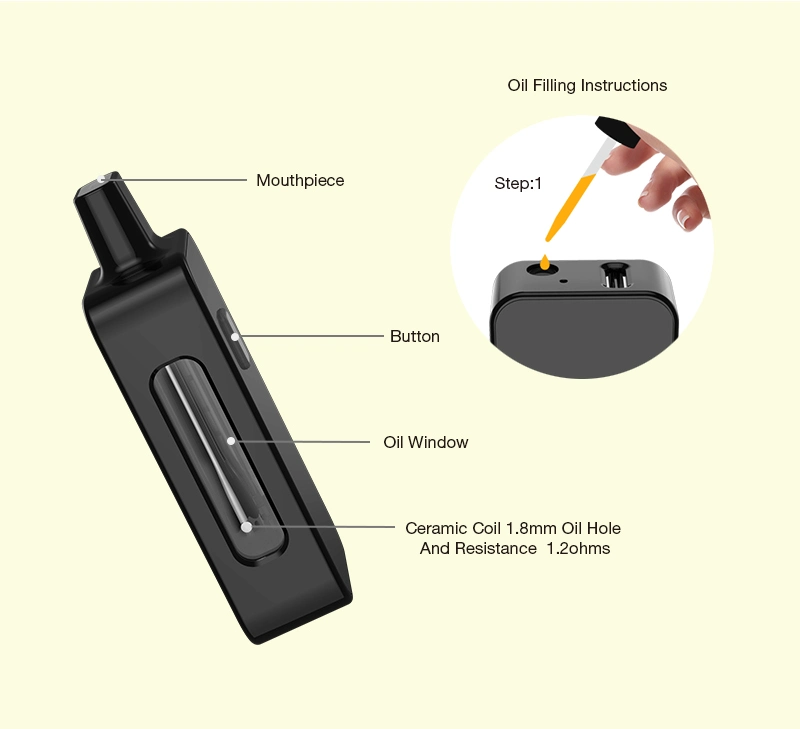 Custom 5ml Bolígrafo Vape Hhc Thco gruesas 4 ml desechable vacía Pod aceite espeso