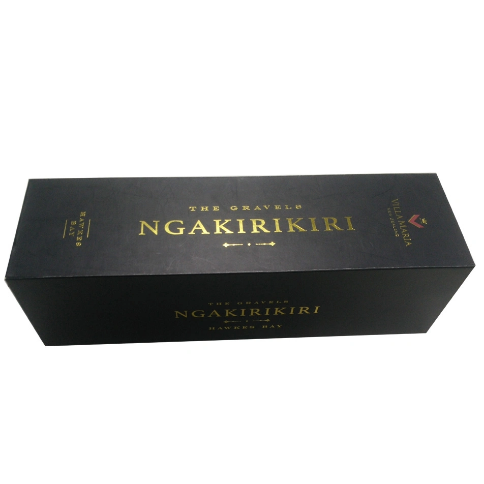 Luxury Wine Paper Gift Box for Single Glass Bottle