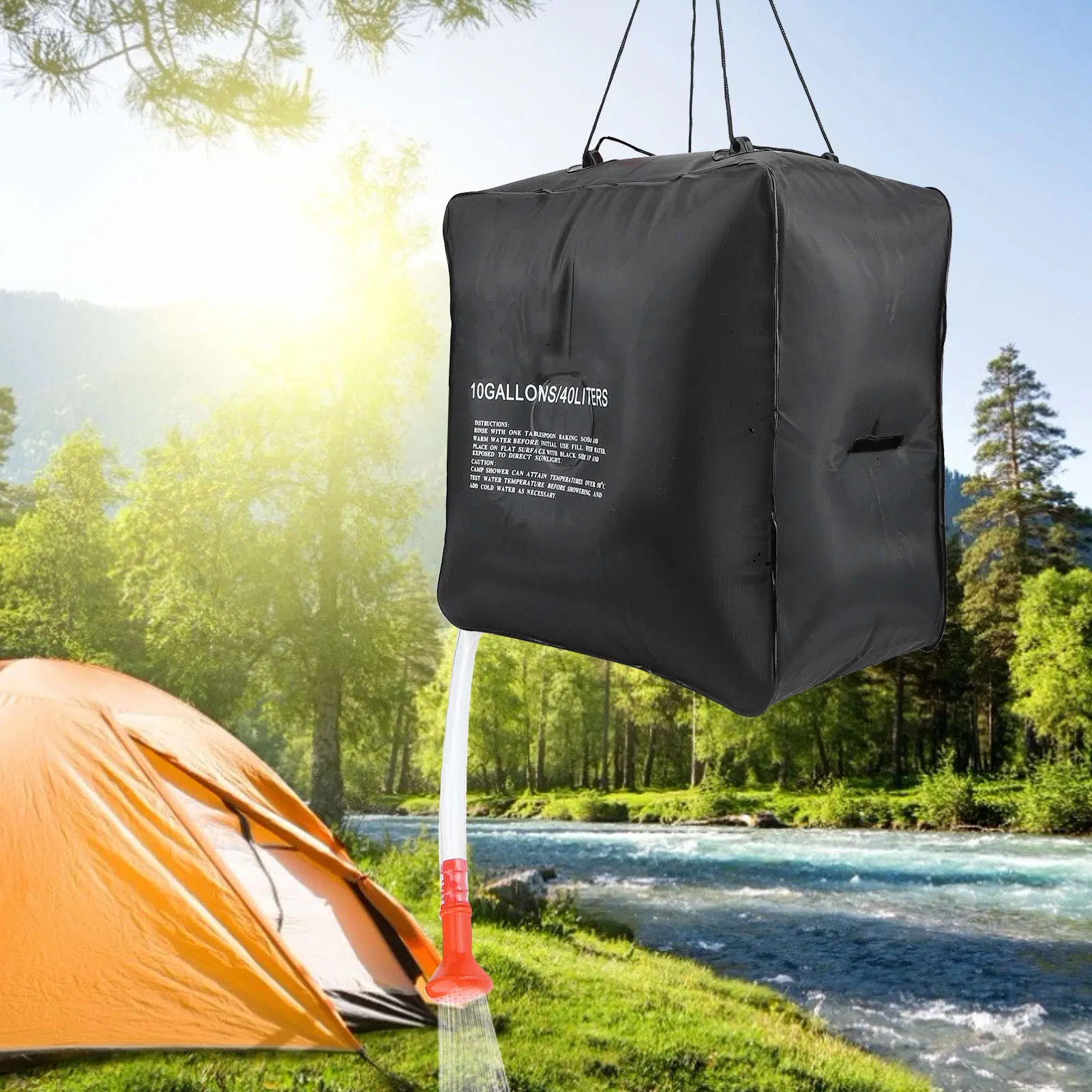 Solar Shower Heating Camping Solar Energy Heated Camp PVC Outdoor Water Bag