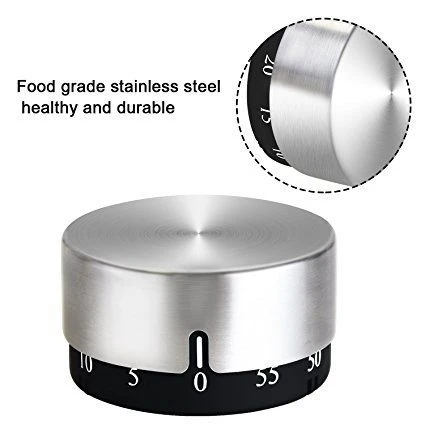 Stainless Steel with Alarm Sound Cooking Countdown Dial Timer Bl10543