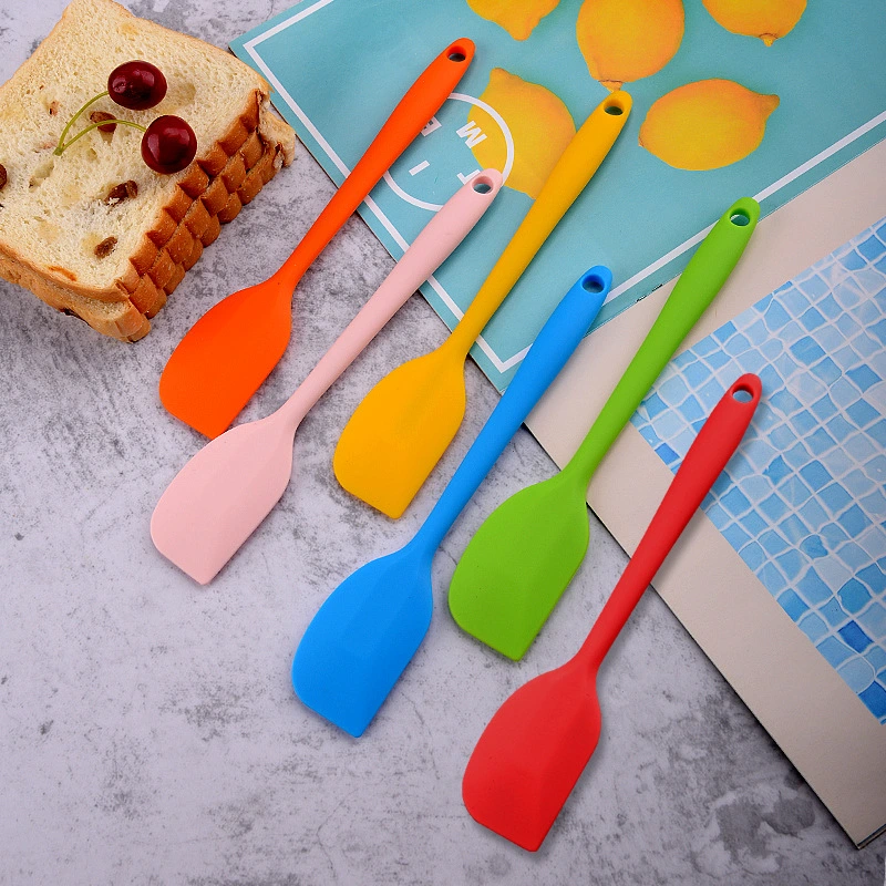 Silicone Spatula, One Piece Design Flexible Scraper, Nonstick Small Rubber Kitchen Utensils for Cooking, Baking and Mixing