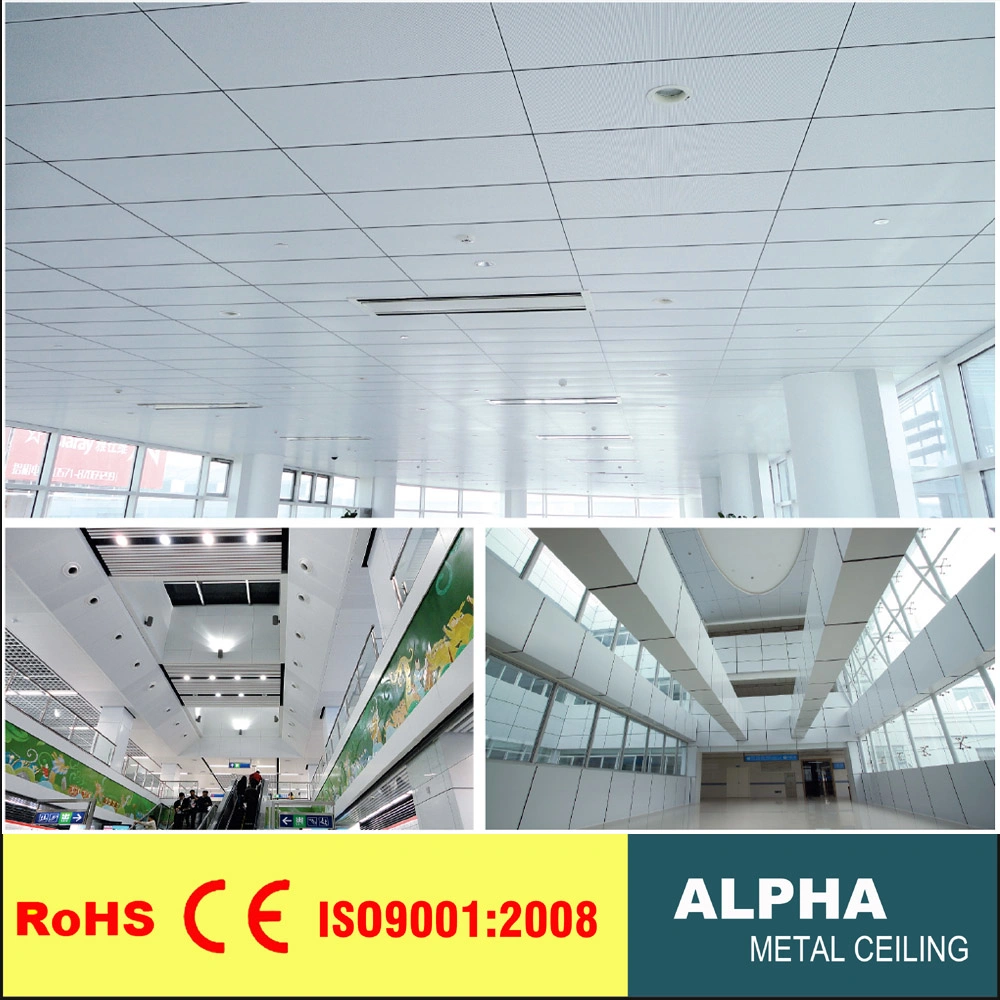 Metal Suspended False Tile Glass Fiber Wool Aluminum Composite Ceiling