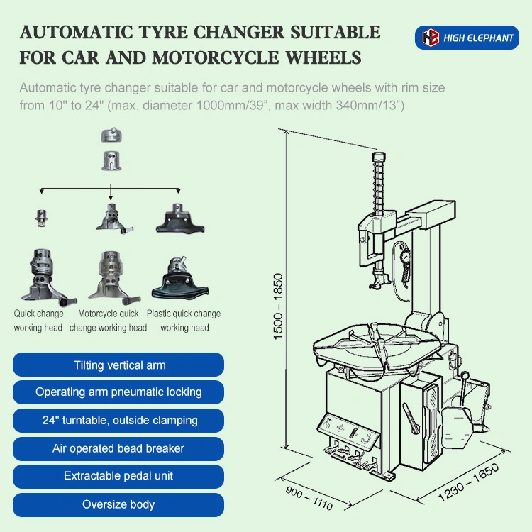 Changer Tyre/Automobile Maintenance/Truck Tire Changer/Auto Repair Equipment/Two Post Car Lift