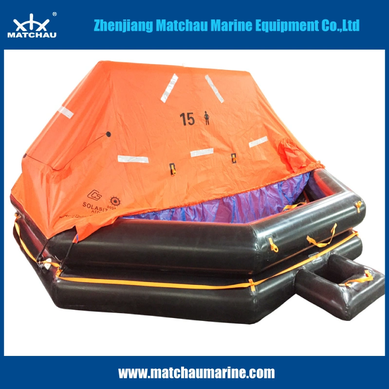 Marine Lifesaving Equipment Inflatable Light Weight Life Raft with ISO Certificate