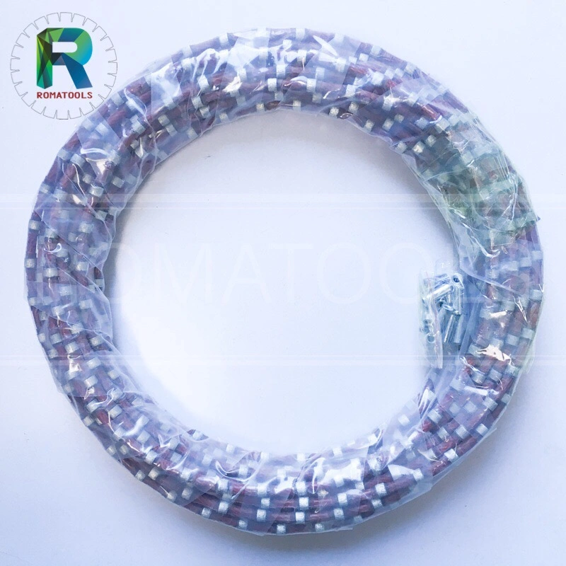 10.5mm X 37 Beads Diamond Wire Saw for Hard Granite Cutting From Romatools