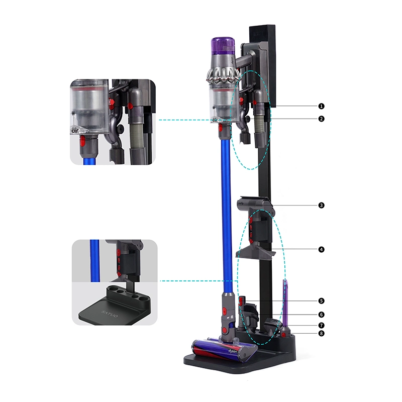 Vacuum Cleaners Stand Storage Space Compatible with Dyson Accessories Stable Organizer Rack