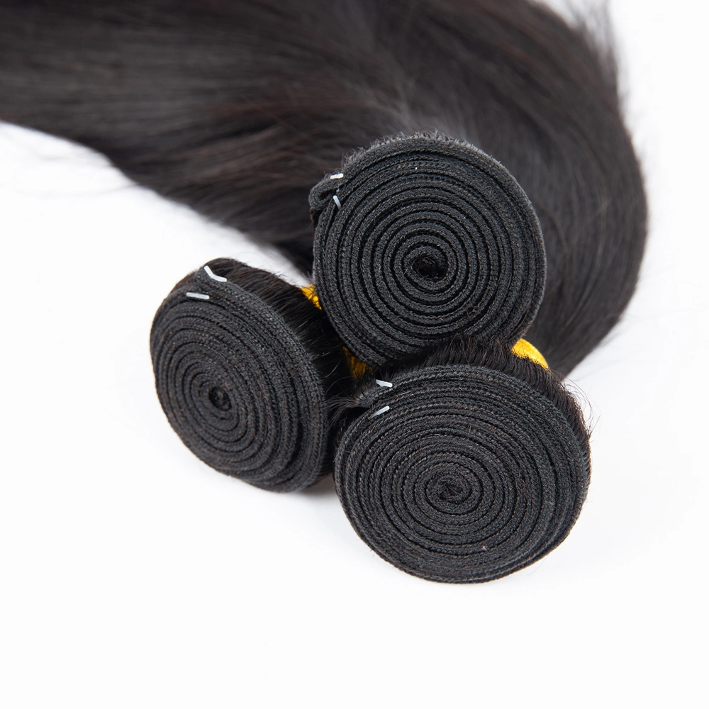 Natural Color Straight Brazilian Remy Human Hair Weave Virgin Human Hair Weft