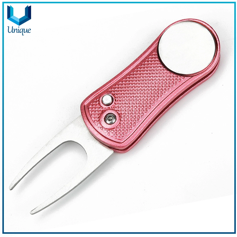 Ball Marker Supplier Multifunctional Bottle Opener Golf Divot Repair Tool with Custom Metal Golf Ball Marker