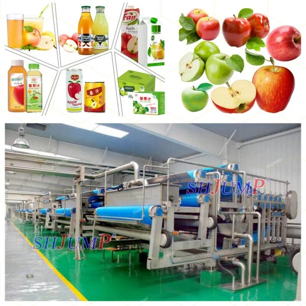 Jugo Concentrado de Manzana automático Línea de producción/Zumo Concentrado de Manzana haciendo máquinas/Zumo Concentrado de Manzana de la línea de procesamiento y máquinas