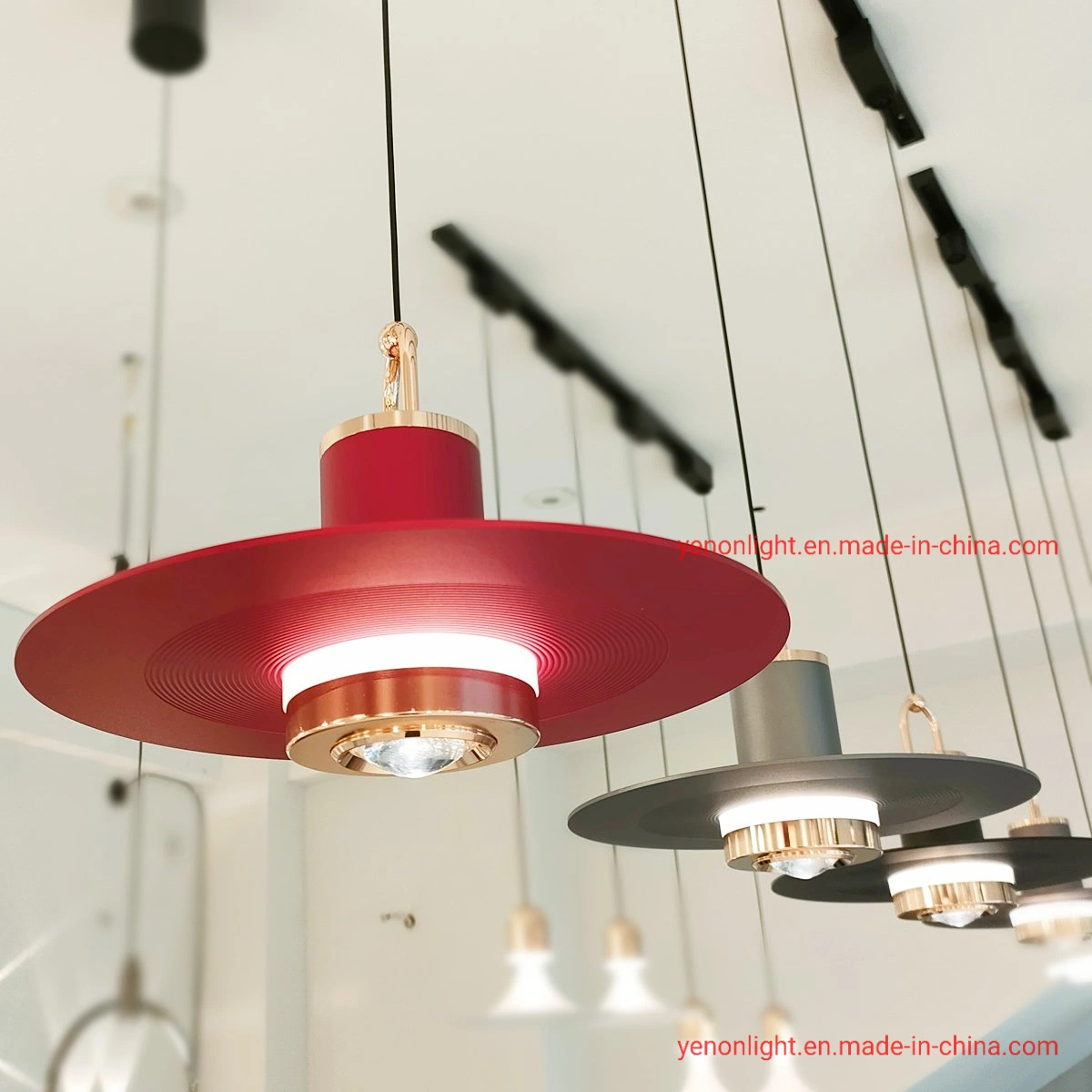 Mini LED Hanging Light Drop Lamp Innovative Free Lifting Pendant