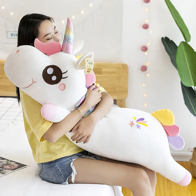 Joli dessin animé peluche peluche peluche peluche animal 80cm Cadeau UNICORN peluche enfant