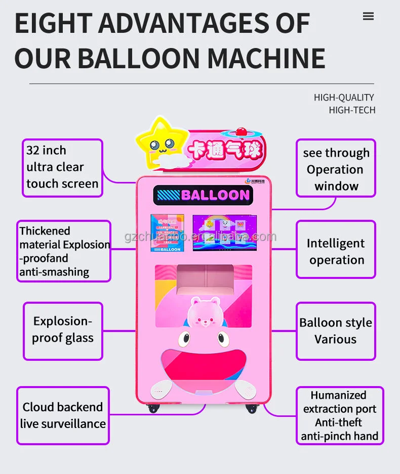 Neue Design Easy Operate Elektrische Kommerzielle Ballon Verkaufsmaschine