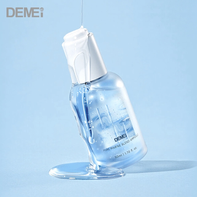 2022 Latest Pink Bluefrosted 50g Glass Press Dropper Serum Bottle Personal Skin Care Cosmetic Packing