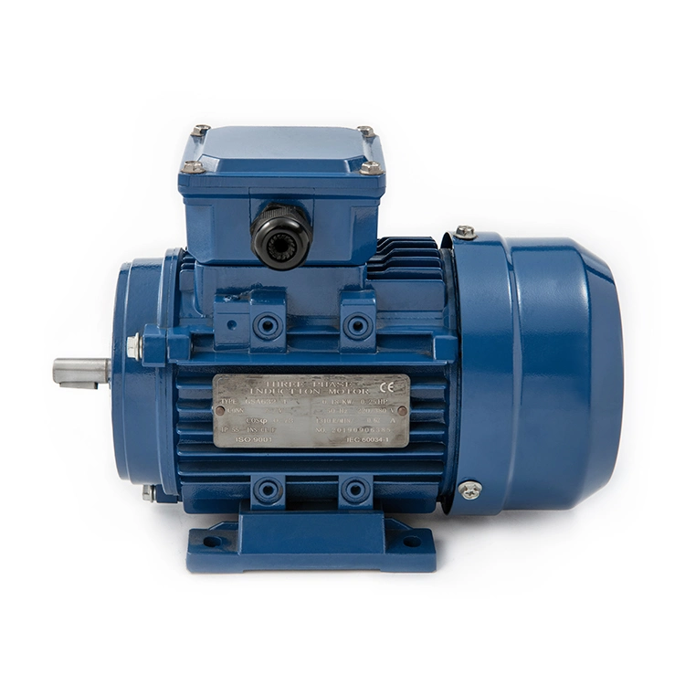 0.1kw/0.2kw/0.4kw 3-Phase Horizontal Type Small AC Gear Motor with Brake