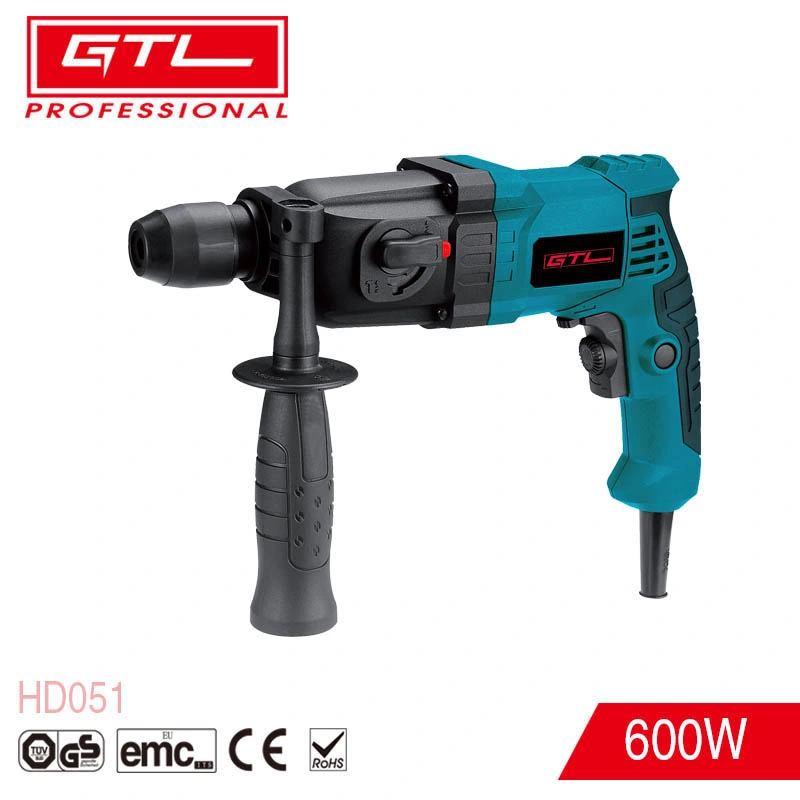 600W Professional Hand Hammer Heavy-Duty Electric Corded Rotary Hammer Drill (HD051)