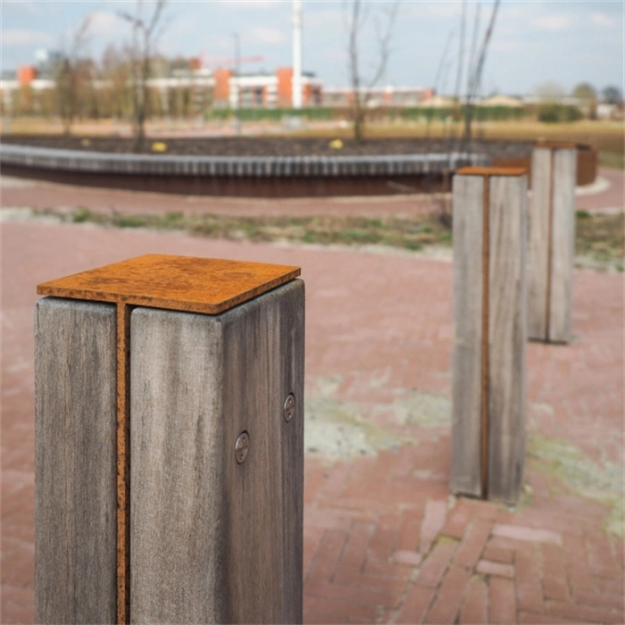 Lighting Meditation Visual Focus Yard Art Corten Steel Bollards