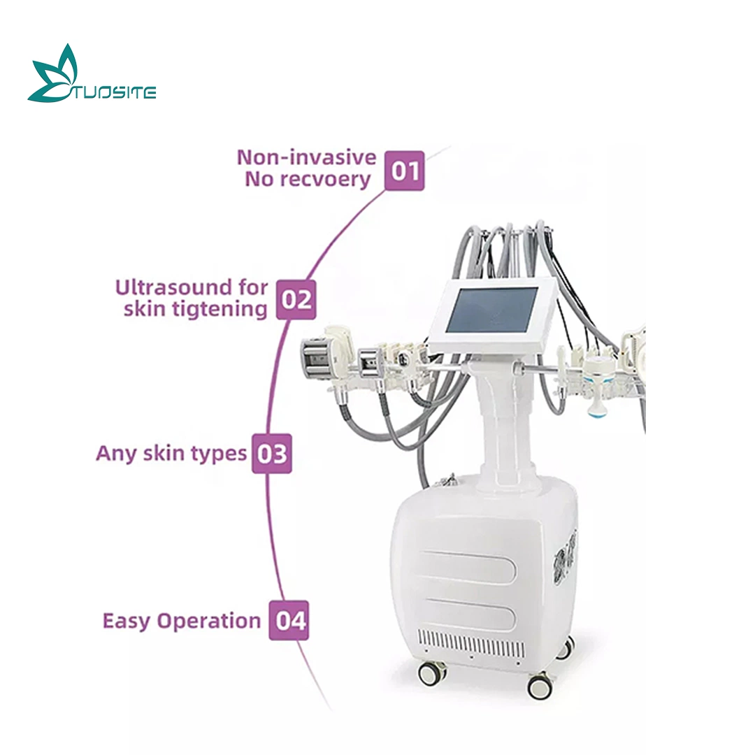 El cuerpo de la máquina de adelgazamiento con mango de rodillo de vacío múltiple cavitación cavitación RF 80K el equipo de belleza