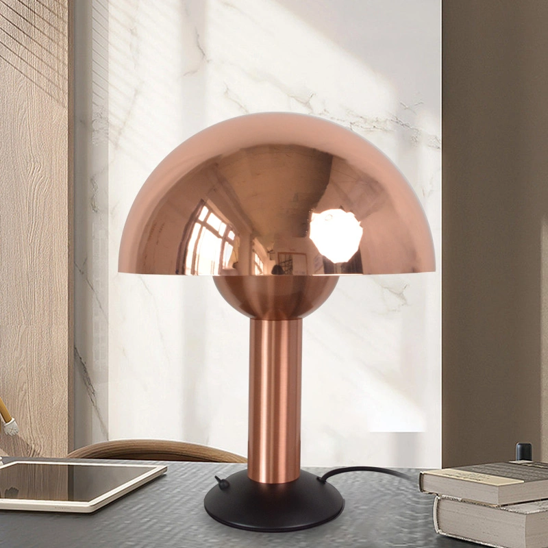 Modern Design LED Desk Light Rose Gold Table Lamp for Hotel Bedside