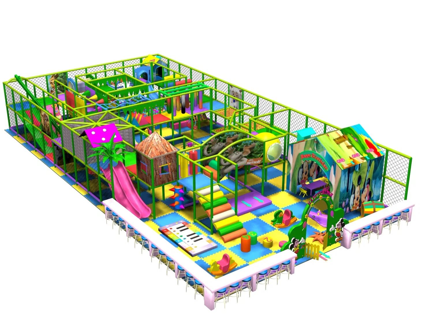 Professional Amusement Soft Equipment, Playground Structure for Kids (TY-100405)