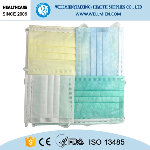 AAMI L3 Medical Disposable Comfortable Nonwoven Protective 3-Ply Medical Mask Surgical Face Mask with Ear Loop