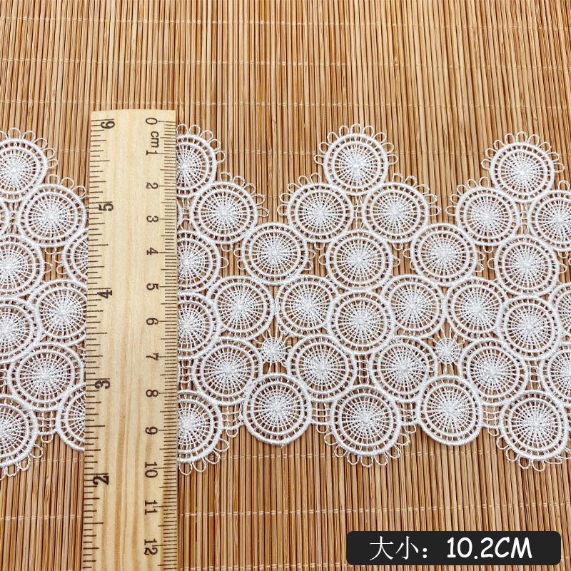 Garment Accessories Clothing Accessories Polyester Fine Thread Circle Polyester Barcode Water-Soluble Embroidery Lace