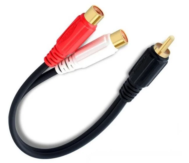 RCA Plugs to 2RCA Jacks, Plastic Molding Shell