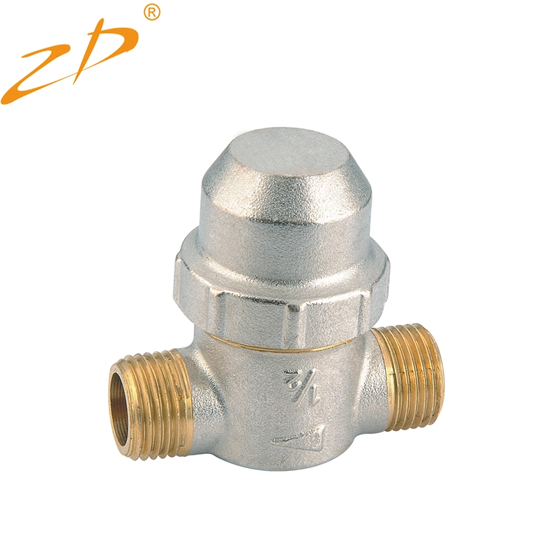 Factory Customization1/2" 3/4" 1" Female Thread Plating Nickel Check Valve Brass T Strainer