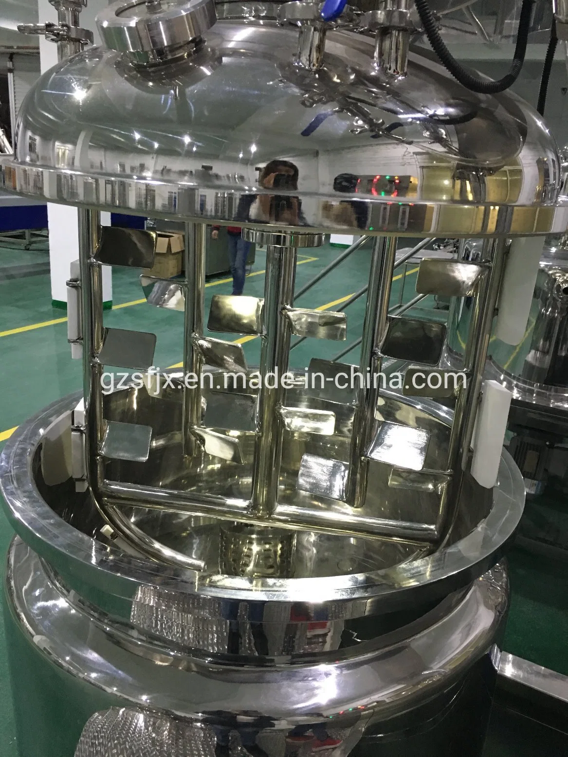 200-5000L GMP Standard Liquid Washing Mixer Liquid Soap Mixing Tank Detergent Production Line with Speed Control Device