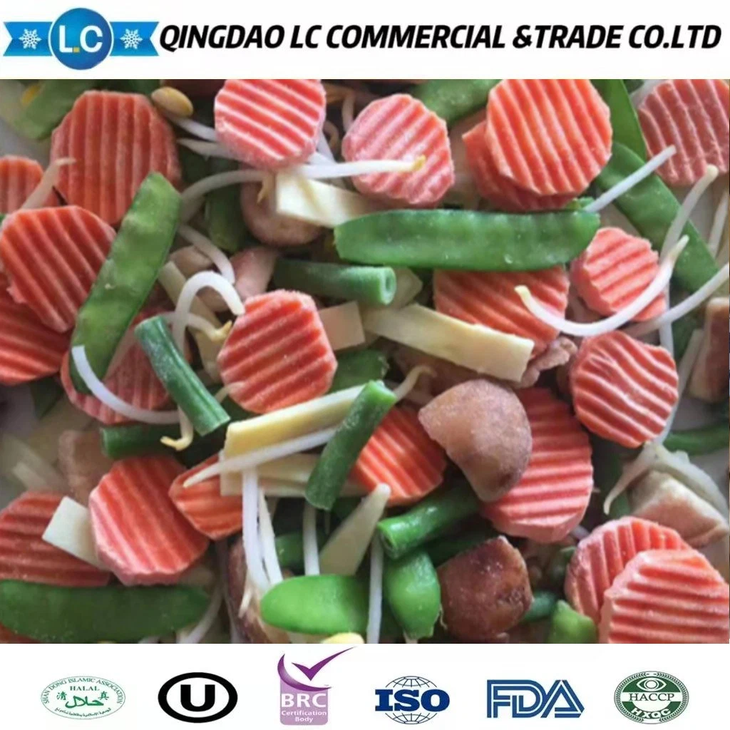 Passed Halal High quality/High cost performance  Bulk Fresh Frozen China Winter Mixed Blend Vegetables