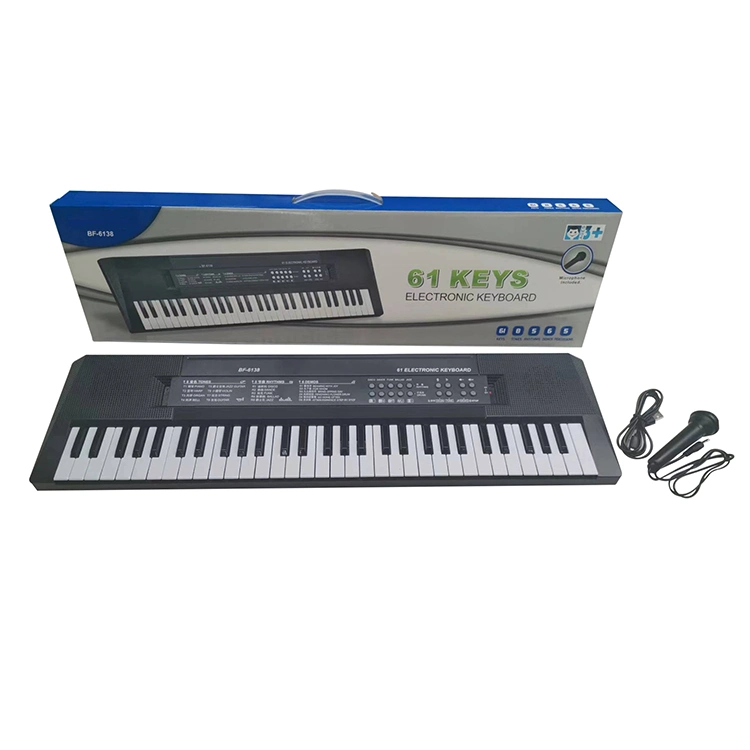 لوحة مفاتيح بيانو إلكترونية OEM احترافية مع 61 مفتاحًا آلات موسيقية لوحة مفاتيح