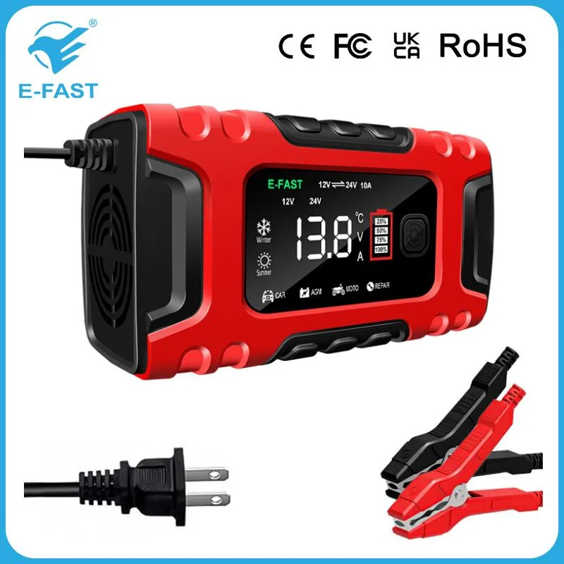 Wholesale/Supplier Car Truck Motorcycle Battery Chargers for 12V 24V Lead-Acid Start Stop Batteries