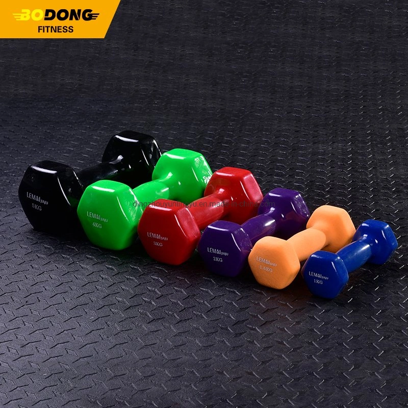 Home Gym Vinyl Dumbbell Set for Woman and Man Strength training