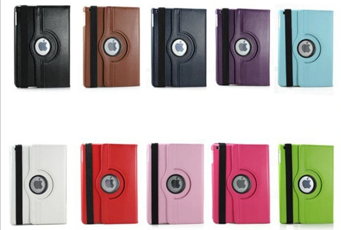 360 Degree Rotation Leather Smart Cover Case for iPad Air iPad 5