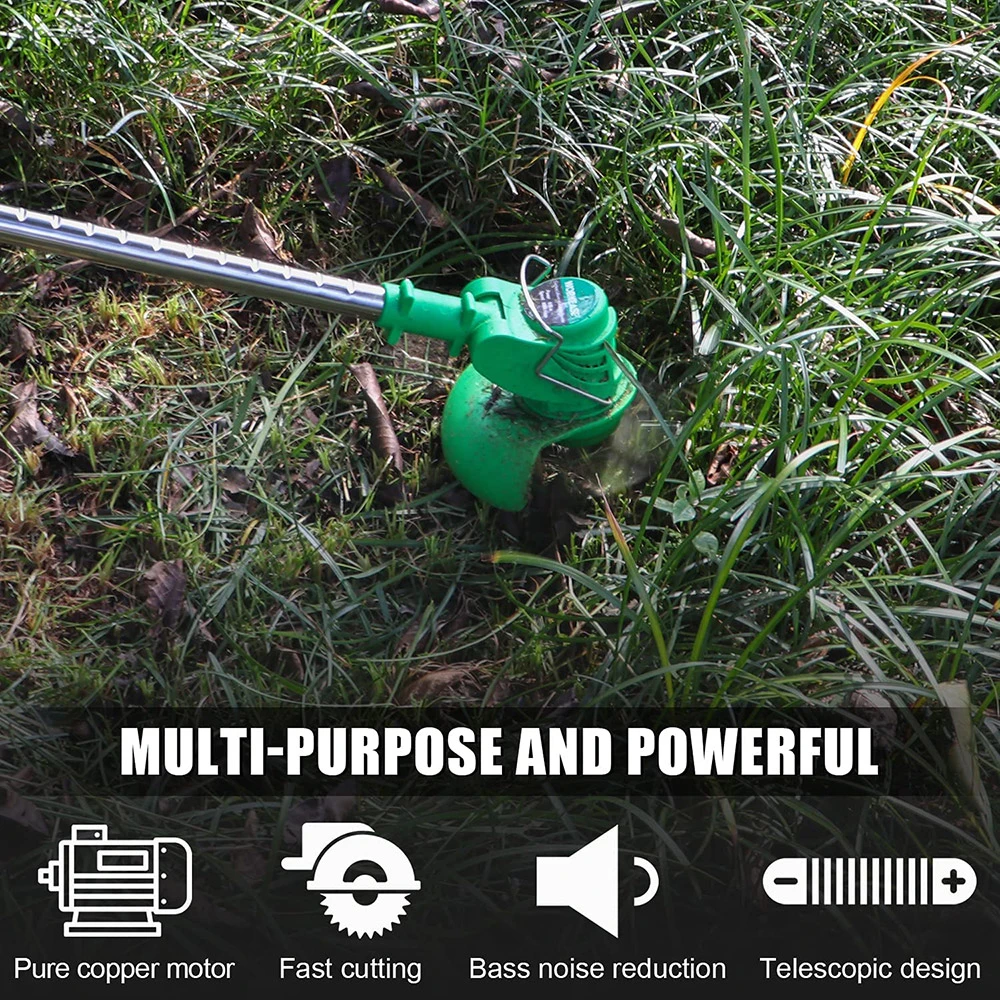 Rechargeable Lithium Battery Powered Electric Grass Trimmer Cordless Household Brush Cutter